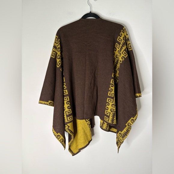 D’ Peru Textil Baby Alpaca Poncho Sweater Sulca Textile New - Picture 4 of 4